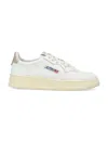 Autry Medalist Low Leat Leat Wht Gold In White