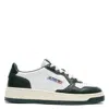Autry Medalist Low Sneakers In Calf Leather With Perforated Toe In Black