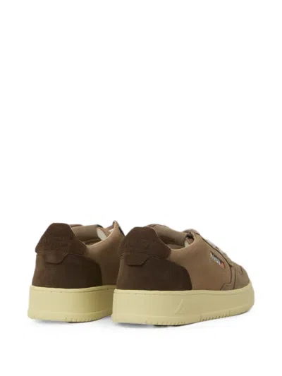 Autry Medalist Low Matte Suede Low-top Sneakers In Animal Print