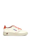 Autry Elephant Zucca Medalist Low Leather Sneakers In White