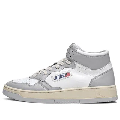 Autry Medalist Mid Bicolor 'white Grey'