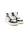 Autry Colour-block Panelled Leather Sneakers In Black