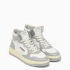 Autry Medalist Mid Sneakers In White/light Grey Leather