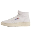 Autry White Medalist Mid Leather Sneakers In White