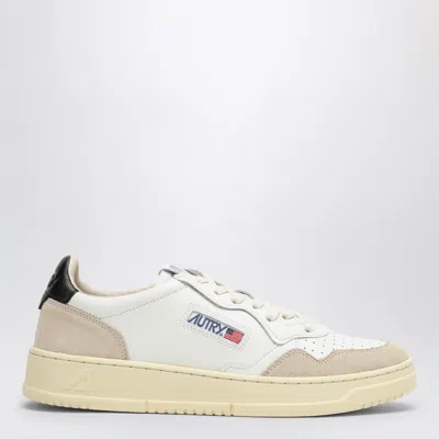 Autry Medalist Mini Trainer In Leather And Suede In White