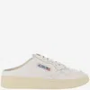 Autry Medalist Mule Low Leather Sneakers In Wht/wht