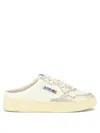 Autry Medalist Slip-on Leather Sneakers In White