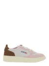 Autry Medalist Multicolor Low Top Sneakers With Logo Detail In Leather And Suede Woman In Multi