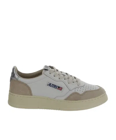 Autry Medalist Panelled Sneakers In White