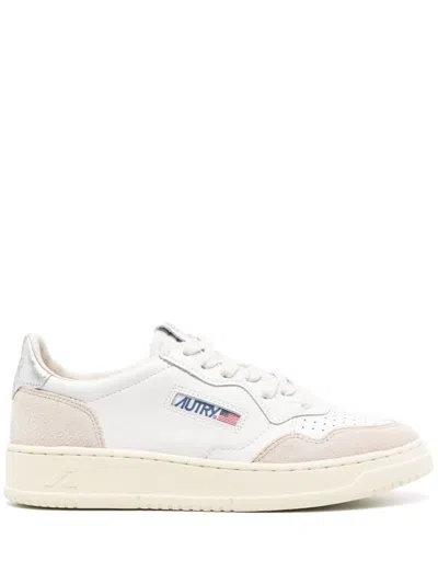 Autry Medalist Panelled Sneakers In White