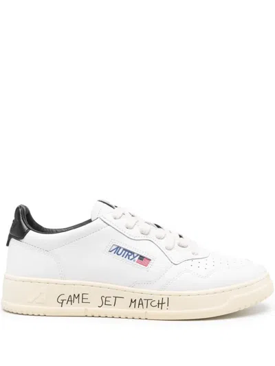 Autry Medalist Panelled Sneakers In White