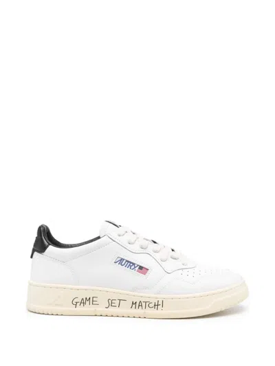 Autry Medalist Perforated Leather Sneakers In Multi