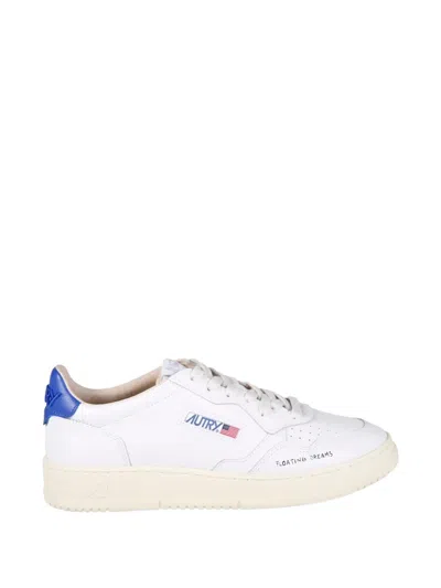 Autry Medalist Perforated-detail Logo-patch Sneakers In White