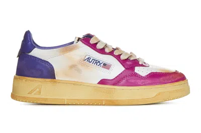 Pre-owned Autry Medalist Pink Purple (women's) In White/pink/purple
