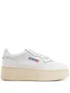 AUTRY WHITE MEDALIST PLATFORM LOW LEATHER trainers