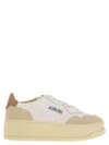 Autry Medalist Platform - Leather And Suede Trainers