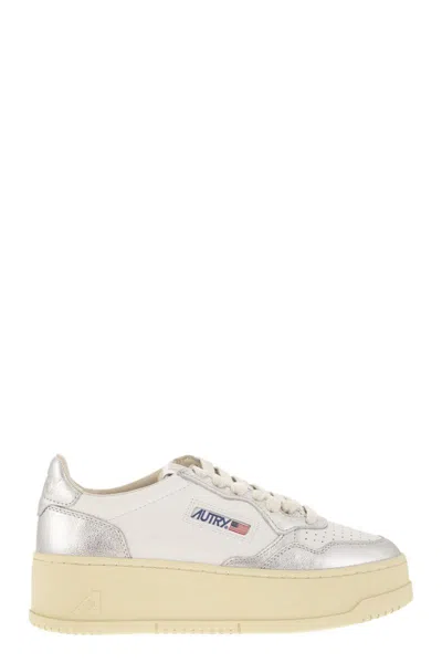 AUTRY AUTRY MEDALIST PLATFORM - LEATHER TRAINERS