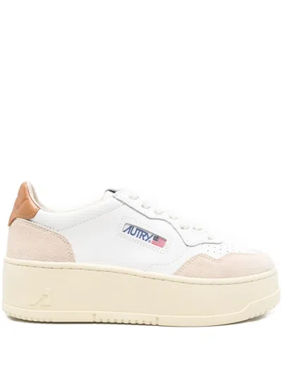 AUTRY MEDALIST PLATFORM LEATHER SNEAKERS