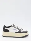 Autry Medalist Platform Sneakers In Black