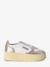 Autry Platform Low Sneakers In White