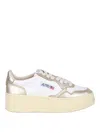 Autry Medalist Platform Low Sneakers In Multi