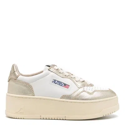 Autry Medalist Platform Sneakers In Neutral
