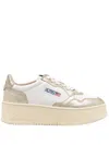 Autry Medalist Platform Low Sneakers In Multi