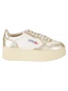 Autry Platform Low Sneakers In White