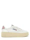 Autry White Low Top Sneakers With Oversized Platform In White
