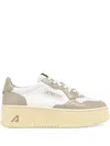 Autry Medalist Platform Sneakers In White