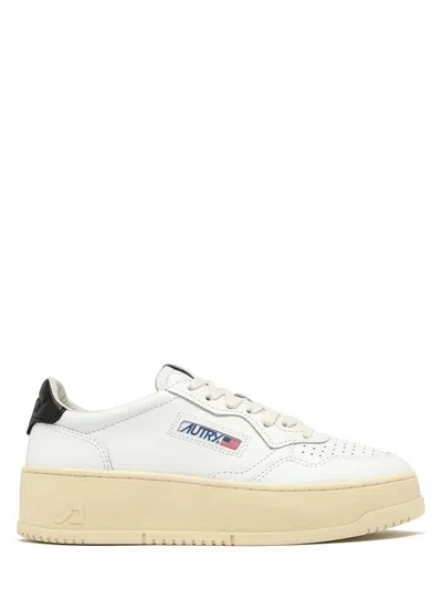 Autry Medalist Platform Sneakers In White