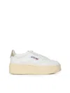 Autry Medalist Platform Sneakers In White