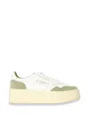 Autry Medalist Platform Sneakers In White