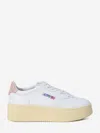 Autry White Low Top Sneakers With Oversized Platform In White