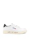 Autry Low-top Leather Sneakers With Perforated Detailing In Animal Print