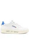 Autry 'medialist' White Leather Sneker In White