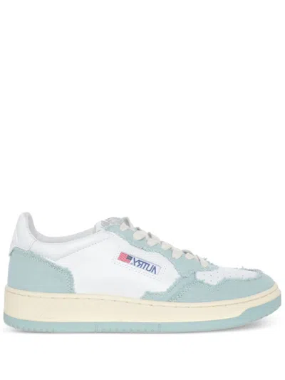 Autry Logo-patch Leather Sneakers In White