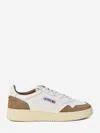 Autry Low Sneaker With Contrast Panels And Perforated Detailing In White