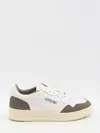 Autry Low Sneaker With Contrast Panels And Perforated Detailing In White