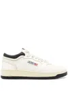 Autry Sneakers Med-way Mid In White And Blue Leather In Multi