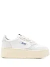 Autry Medialist Platform Sneakers In White