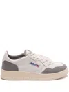 Autry Low Sneaker With Contrast Panels And Perforated Toe