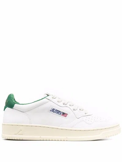 Autry 'medalist' Sneakers In Bianco E Verde