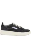 Autry Glitter Finish Low-top Sneakers In Black