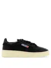 Autry Black Leather Medalist Sneakers In Black