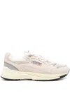 Autry Round Toe Mesh Panels Contrast Sole Sneakers In Neutral