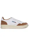 AUTRY AUTRY 'MEDALIST' SNEAKERS IN GOAT LEATHER AND WHITE SUEDE