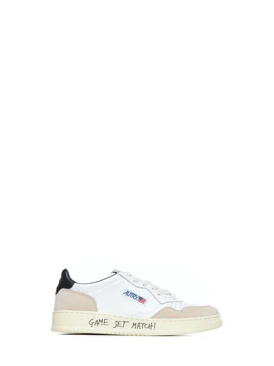 Autry Medalist Sneakers In Leather And English Suede In Multi