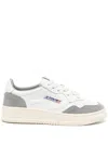 Autry Medalist Sneakers In Leather With Grey Suede