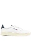 Autry Medalist Sneakers In White And Blue Leather In Multi